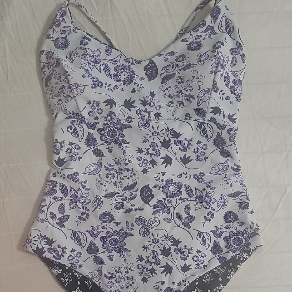 Reversible Floral One-Piece Swimsuit